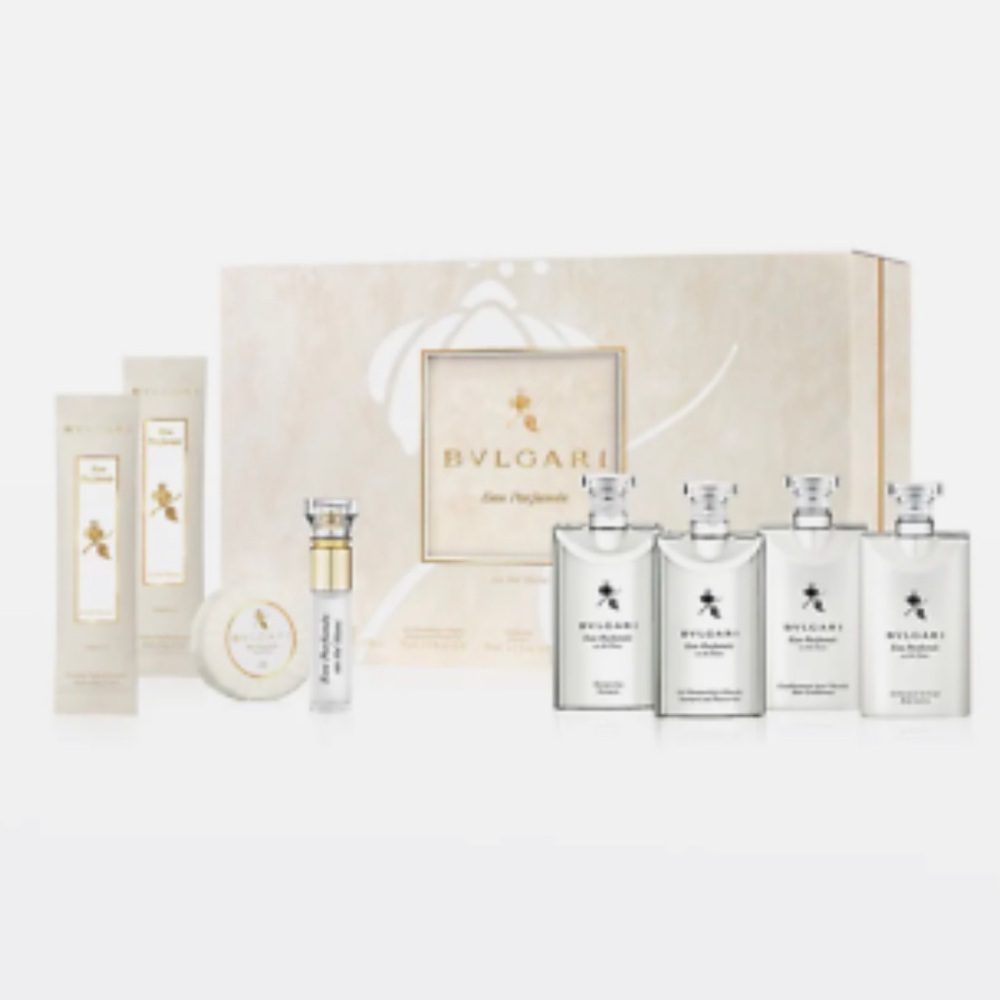Bvlgari Au the Blanc White Tea 8 Pcs Gift Set New in Box unsealed